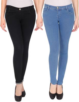 NJ's Slim Women's Black, Blue Jeans