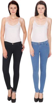 NJ's Slim Women's Black, Blue Jeans