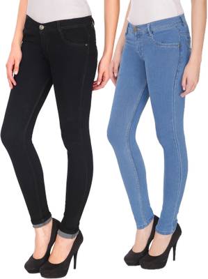 NJ's Slim Women's Black, Blue Jeans
