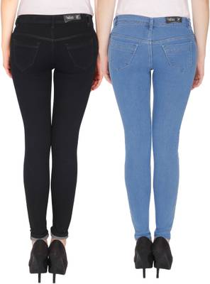 NJ's Slim Women's Black, Blue Jeans