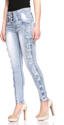 Fasnoya Skinny Women's Grey, White Jeans