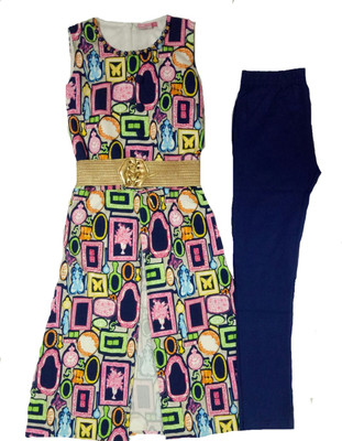 

Kid n Kids Girls Party(Festive) Top Pant(Multicolor, Multi