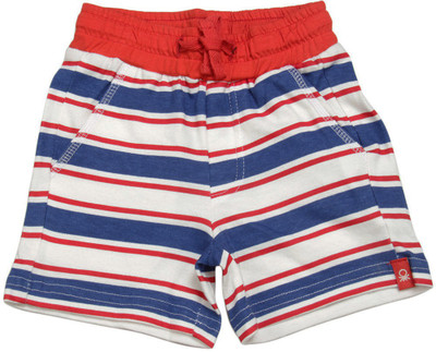 

United Colors of Benetton Short For Boys Casual Striped Cotton(Multicolor, Pack of 1, 902