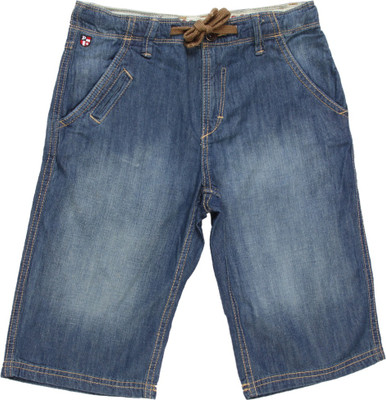 

US Polo Kids Short For Boys Casual Solid Cotton, Dk. blue