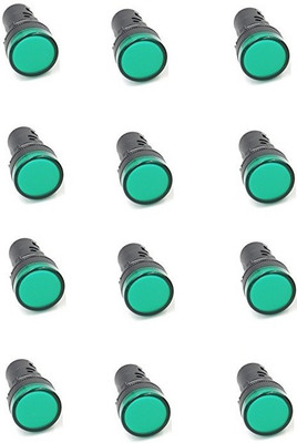 Labpro LED Indicator Pilot Signal Light pack of 12(Green)