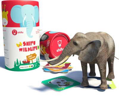 

Shifu Wildlife Jeep Safari with 20 Animals in 3D - Unique & Educational - iOS & Android - Augmented Reality game (Gift for Kids - Boys & Girls age 2-10 yrs - Fun & Learning - Mobile / Tablet based)(Multicolor)