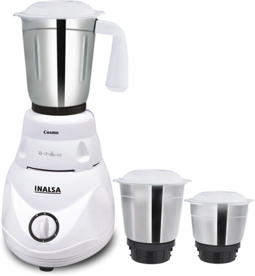 

Inalsa Cosmo 550 W Mixer Grinder(White, 3 Jars)