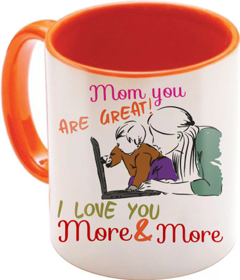 

SKY TRENDS Mothers Birthday Gifts In Coffees Printed Ceramic Material Birthday And Anniversary STD-0085 Ceramic Mug(350 ml), Multicolor
