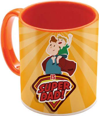 SKY TRENDS Fathers Birthday Gifts In Coffees And His Anniversary Present Also STD-047 Ceramic Mug(350 ml), Multicolor