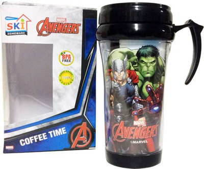 

Funcart Funcart Avengers Coffee BPA FREE 100% food grade Plastic Mug(300 ml), Multicolor