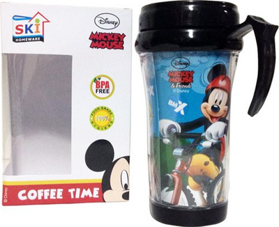 Funcart Funcart Mickey Mouse Coffee BPA FREE 100% food grade Plastic Mug(300 ml), Multicolor