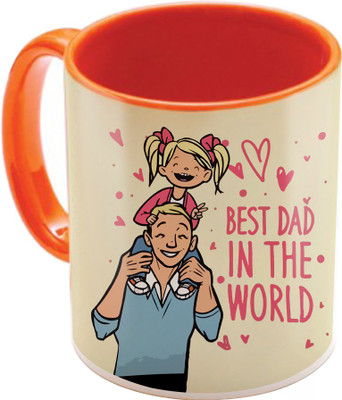 

SKY TRENDS Best Gift For Father On Birthday Printed Coffee his Anniversary Also STD-088 Ceramic Mug(350 ml), Multicolor