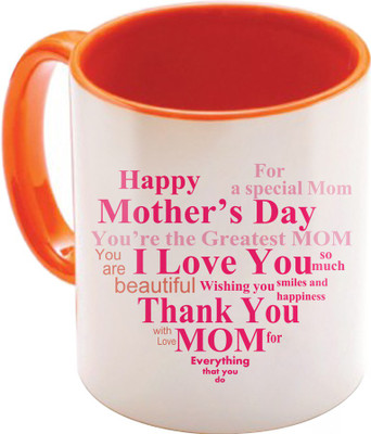 

SKY TRENDS Gift For Mothers Day In Coffee Printed Ceramic Material Birthday And Anniversary STD-050 Ceramic Mug(350 ml), Multicolor
