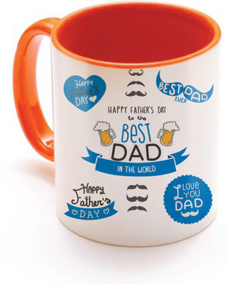 

SKY TRENDS Fathers Birthday Gifts In Coffees And His Anniversary Present Also STD-055 Ceramic Mug(350 ml), Multicolor
