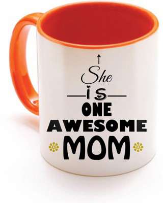 

SKY TRENDS Gift For Mothers Day In Coffee Printed Ceramic Material Birthday And Anniversary STD-075 Ceramic Mug(350 ml), Multicolor