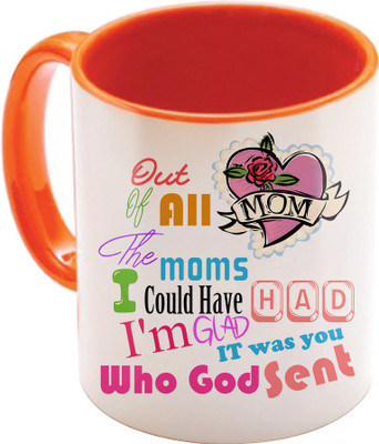 

SKY TRENDS Gift For Mothers In Coffees Printed Birthday And Anniversary Also STD-027 Ceramic Mug(350 ml), Multicolor