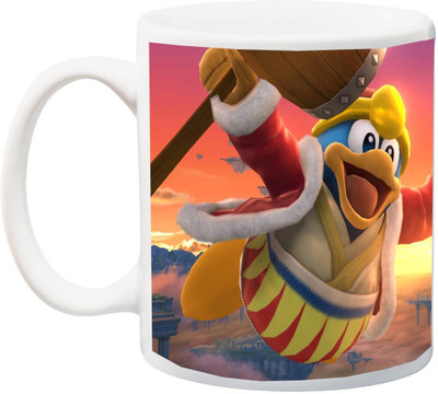 

ME&YOU Special Beautiful Cartoon color 3D Printed Ceramic Mug(325 ml), Multicolor