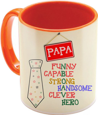 

SKY TRENDS Fathers Birthday Gifts In Coffees And His Anniversary Present Also STD-069 Ceramic Mug(350 ml), Multicolor
