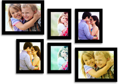 

Happy Furniture MDF Photo Frame(Black, 6 Photos)