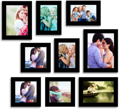 

Happy Furniture MDF Photo Frame(Black, 9 Photos)