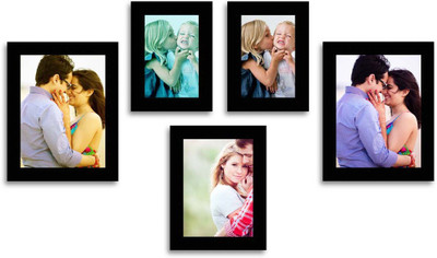 

Happy Furniture MDF Photo Frame(Black, 5 Photos)