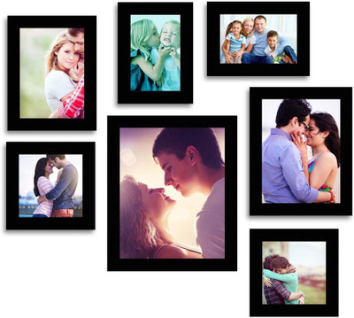 

Happy Furniture MDF Photo Frame(Black, 7 Photos)
