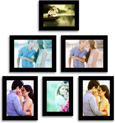 

Happy Furniture MDF Photo Frame(Black, 6 Photos)