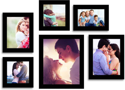 

Happy Furniture MDF Photo Frame(Black, 6 Photos)