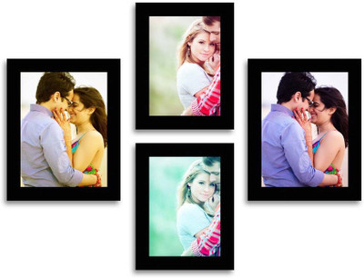 

Happy Furniture MDF Photo Frame(Black, 4 Photos)
