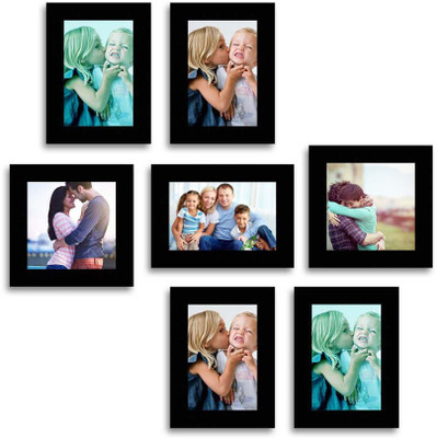

Happy Furniture MDF Photo Frame(Black, 7 Photos)