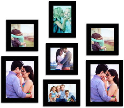 

Happy Furniture MDF Photo Frame(Black, 7 Photos)