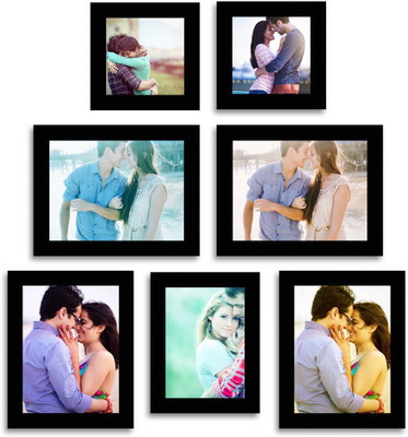 

Happy Furniture MDF Photo Frame(Black, 7 Photos)
