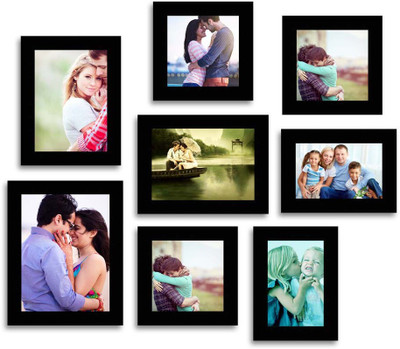 

Happy Furniture MDF Photo Frame(Black, 8 Photos)