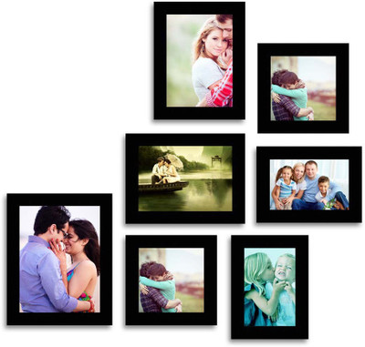 

Happy Furniture MDF Photo Frame(Black, 7 Photos)