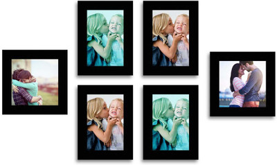 

Happy Furniture MDF Photo Frame(Black, 6 Photos)