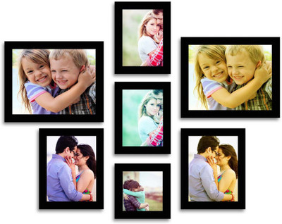 

Happy Furniture MDF Photo Frame(Black, 7 Photos)