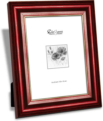 

Elegant Arts & Frames Wood Photo Frame(Maroon, 1 Photos)