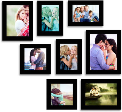 

Happy Furniture MDF Photo Frame(Black, 8 Photos)