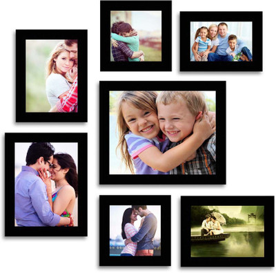 

Happy Furniture MDF Photo Frame(Black, 7 Photos)