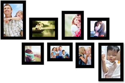 

Happy Furniture MDF Photo Frame(Black, 8 Photos)