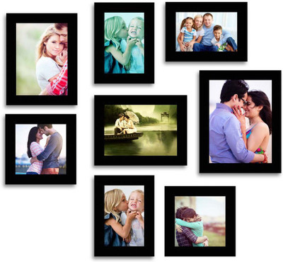 

Happy Furniture MDF Photo Frame(Black, 8 Photos)