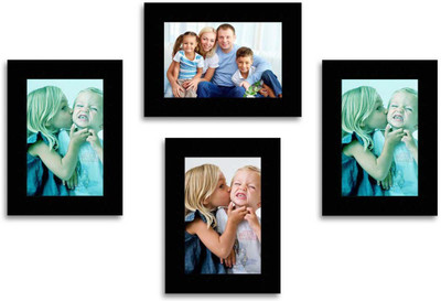 

Happy Furniture MDF Photo Frame(Black, 4 Photos)