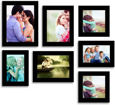 

Happy Furniture MDF Photo Frame(Black, 7 Photos)