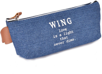 

Enwraps Series NA Art Cloth Pencil Box(Set of 1, Navy Blue)