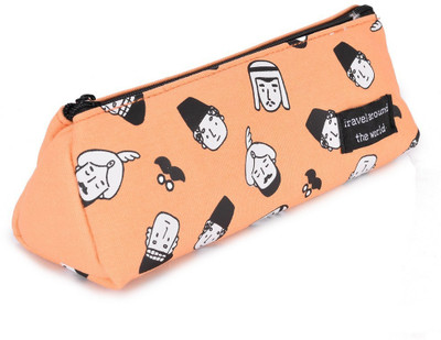 

Enwraps Series NA Art Cloth Pencil Box(Set of 1, Orange)