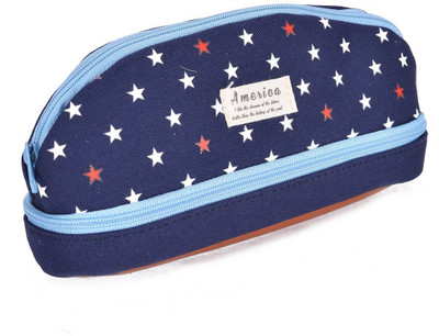 

Enwraps Series NA Art Cloth Pencil Box(Set of 1, Navy Blue)