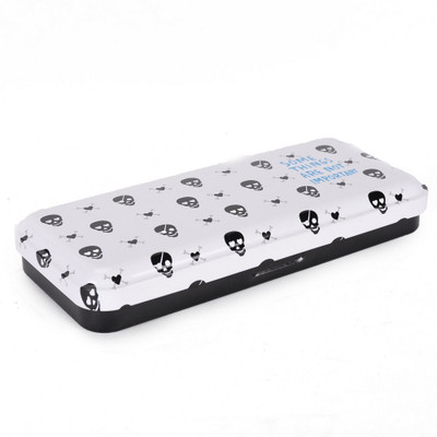 

Enwraps Series NA Art Metal Pencil Box(Set of 1, White)