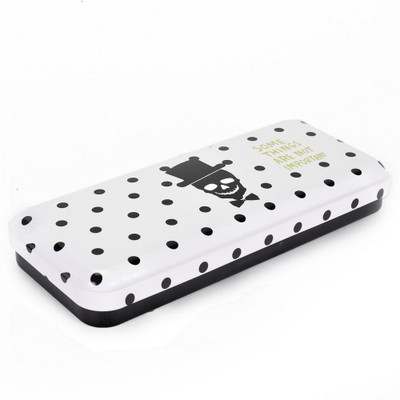 

Enwraps Series NA Art Metal Pencil Box(Set of 1, White)