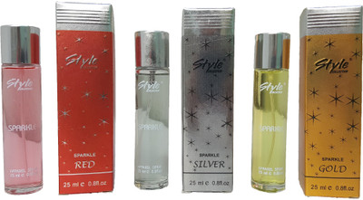 

Crismoda Gold, Red, Silver Eau de Parfum - 25 ml(For Women)