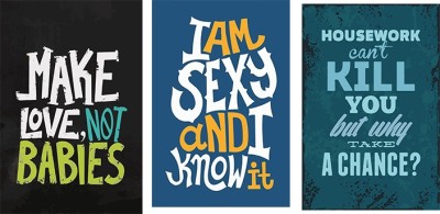 71% OFF on Vprint Combo pack of 3 Funny quotes Wall Poster Quotes &  Motivation ,(12X18) Paper Print(18 inch X 12 inch, Rolled) on Flipkart |  